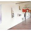 Tovaglie d'artista-allestimento nel Chiostro dei Pesci