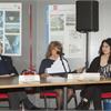 Il presidente De Vera, la direttrice artistica Ornella Piluso e la curatrice Monica Scardecchia
