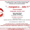 invito mangiare a letto